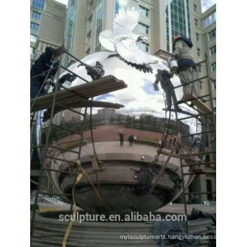 Urban large outdoor stainless steel 304L balls metal large sphere for sale